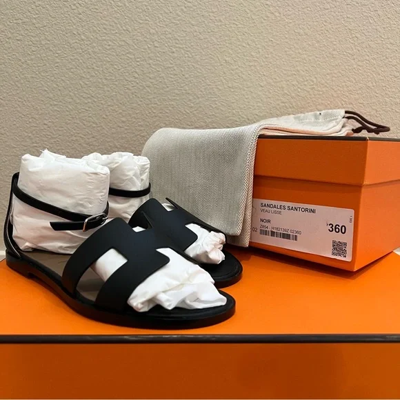 NEW Hermes Santorini Sandals - Picture 3 of 8